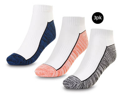 Ladies Cushioned Fitness Socks 3pk
