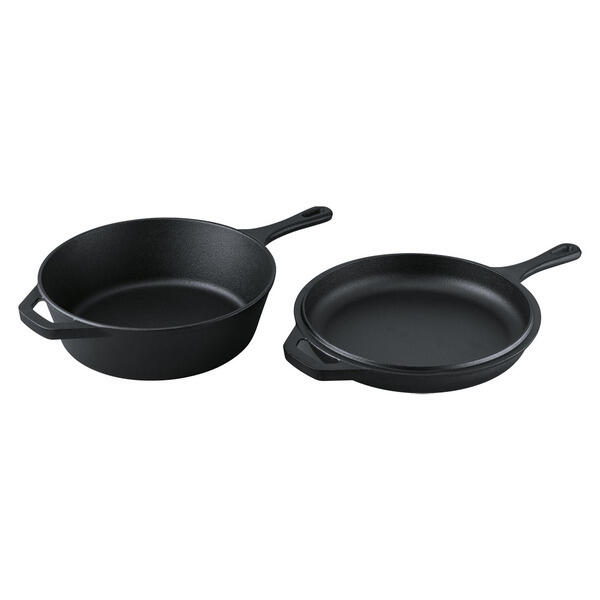 Crofton Cast Iron 2 in 1 Deep Skillet