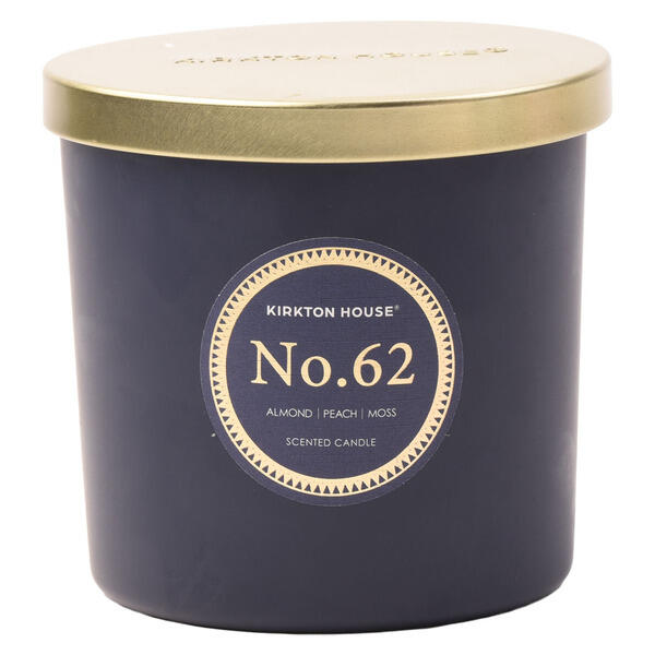 KIRKTON HOUSE Dark Blue Almond, Peach & Moss Luxury 2 Wick Candle