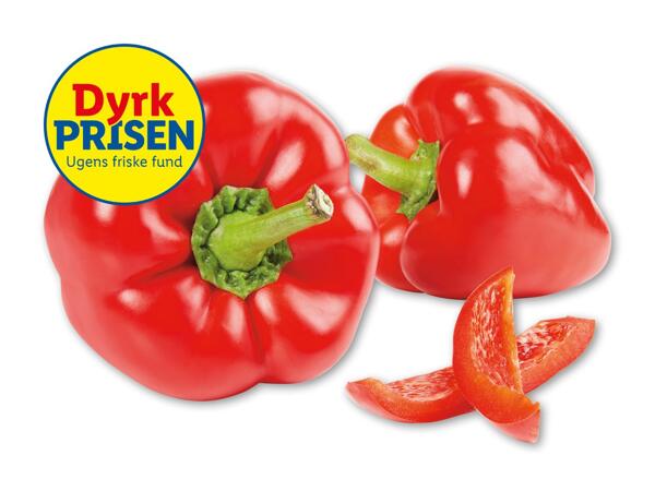 Rød peberfrugt