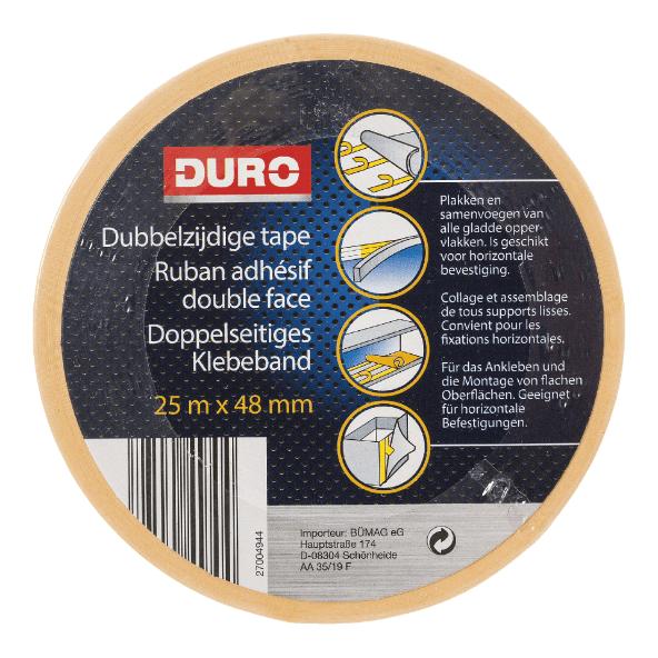 Dubbelzijdige kleefband