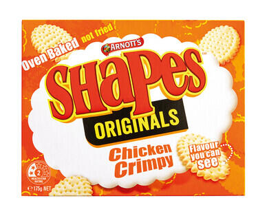 Arnott's Chicken Crimpy Shapes 175g