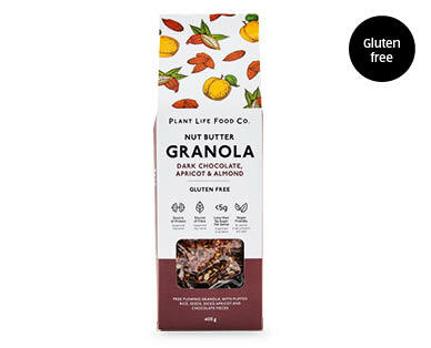 Plant Life Food Co. Nut Butter Granola Dark Chocolate, Apricot & Almond 400g
