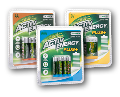 Accus NiMh très performants ACTIV ENERGY