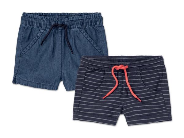 Kleinkinder Shorts, 2 Stück
