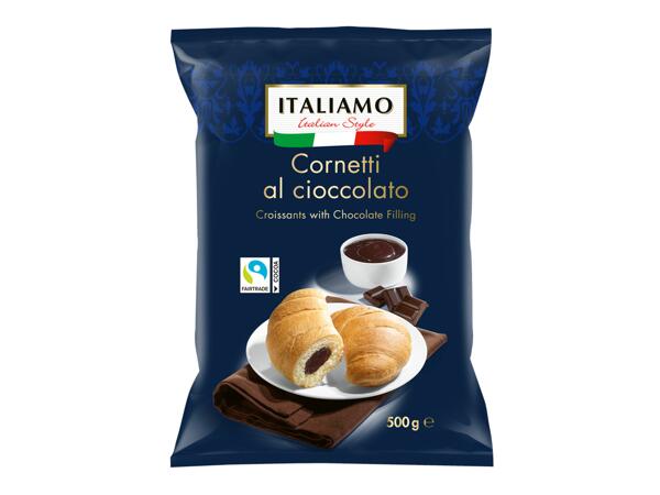 Croissants with Chocolate Filling