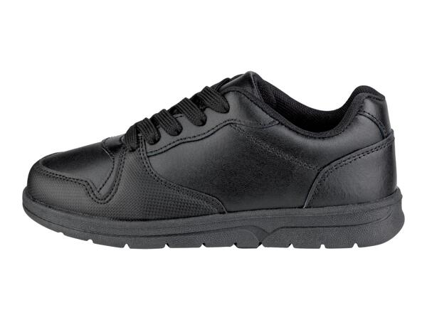 Boys' Leather School Trainers