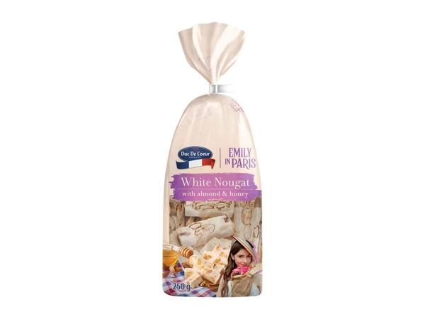 Duc de Coeur Emily in Paris White Nougat Almond & Honey 250g