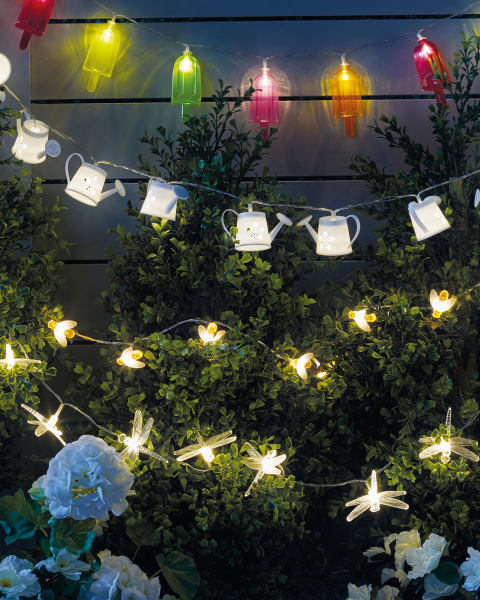 25 LED Watering Cans Garden Lights