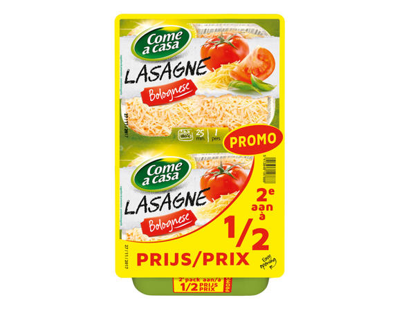 Lasagne Bolognese oder Makkaroni