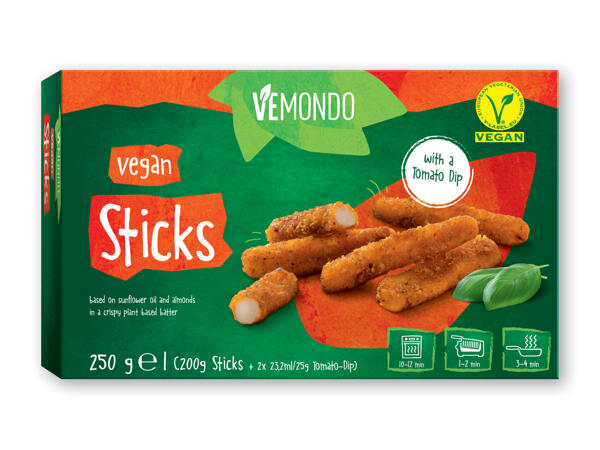 Veganske sticks eller boller