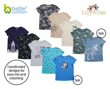 Children's Tees 5pk or Dresses 3pk