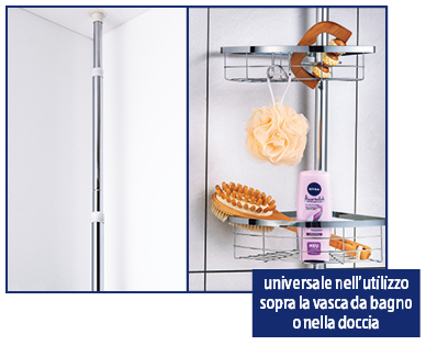Angoliera telescopica per bagno EASY HOME(R)