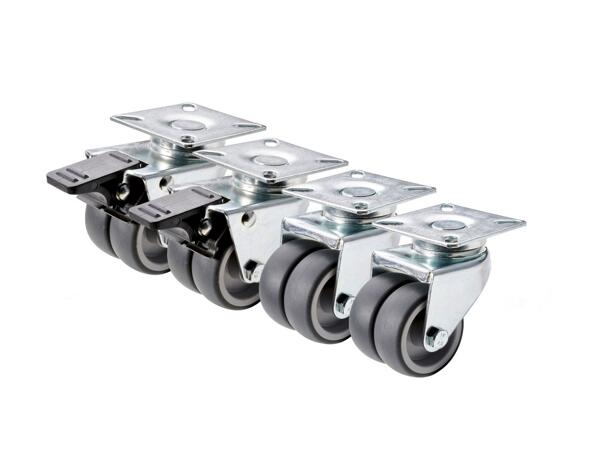 Parkside Dual Wheel Castors - 4 Pack