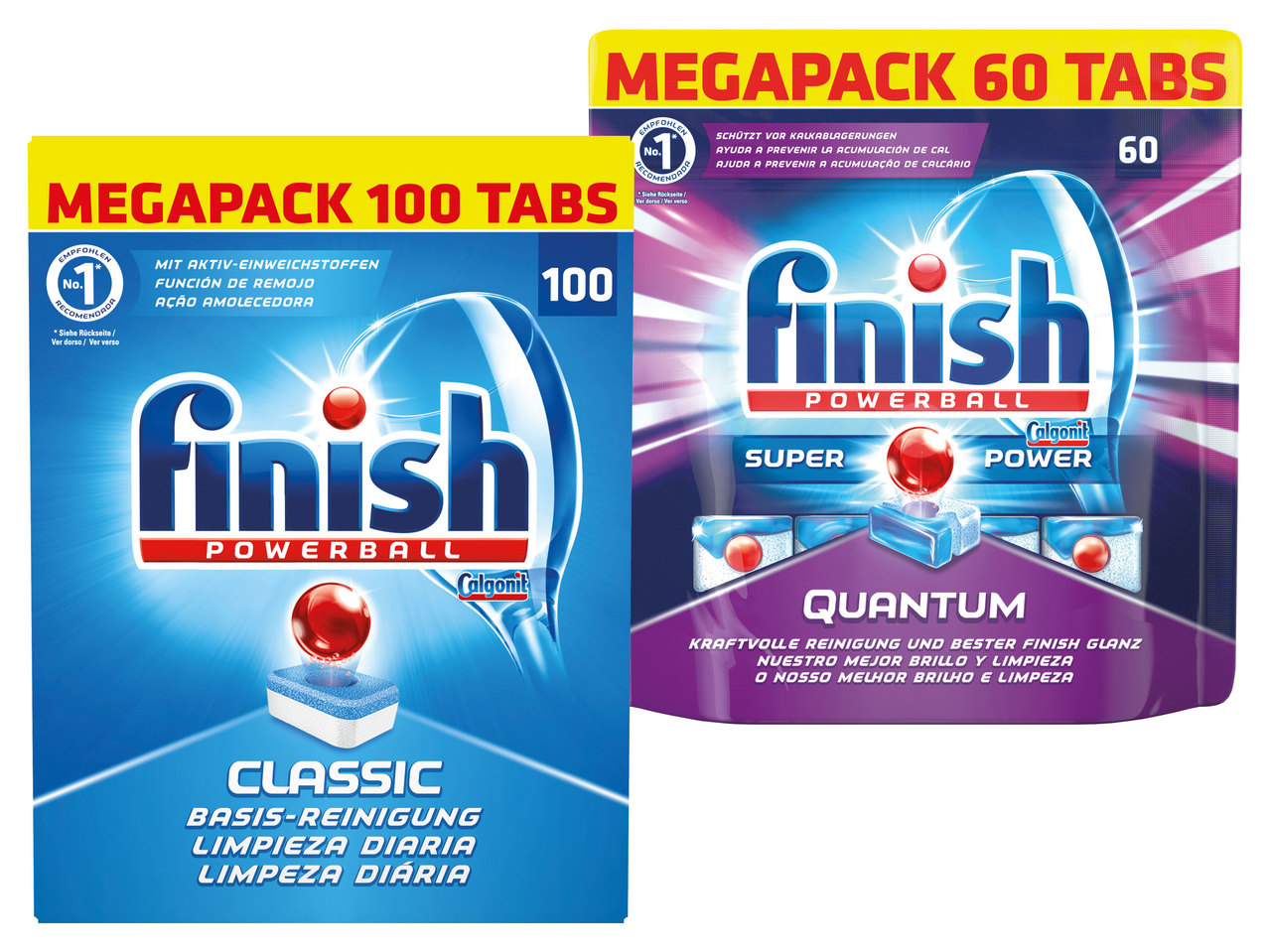 FINISH Classic, Alles-in-1 oder Quantum Tabs