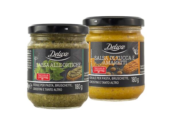 Nettle Sauce or Pumpkin and Amaretti Sauce