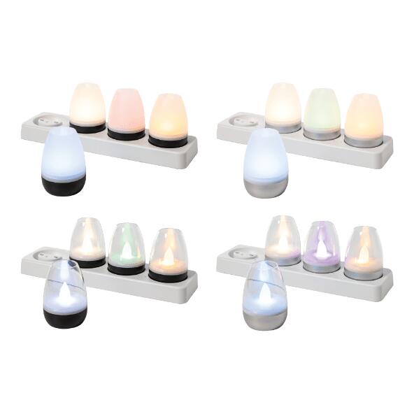 CASALUX(R) 				LED-Lampen mit Akku, 4 St.