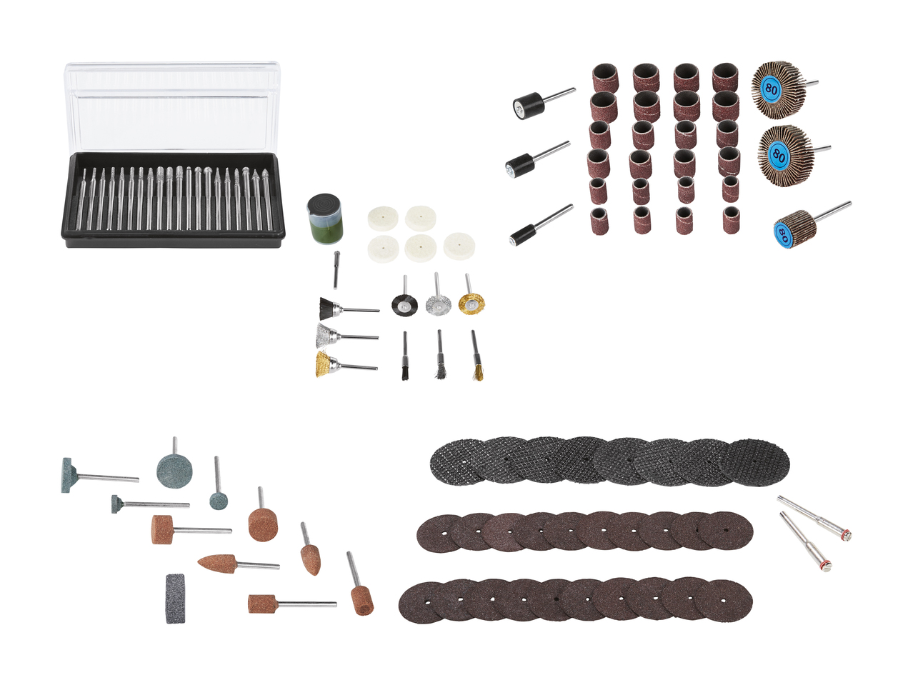 Ensemble d'accessoires pour mini-outils (uniquement en Suisse romande et alémanique)