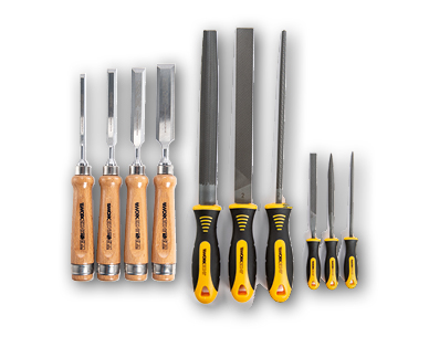 Lot de ciseaux de menuisier/limes WORKZONE(R)