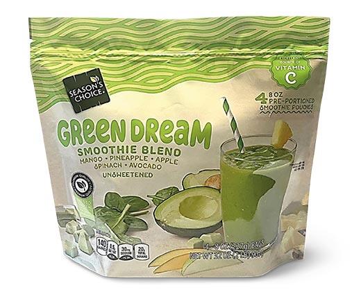 Season's Choice Seaside or Green Dream Smoothie Blends