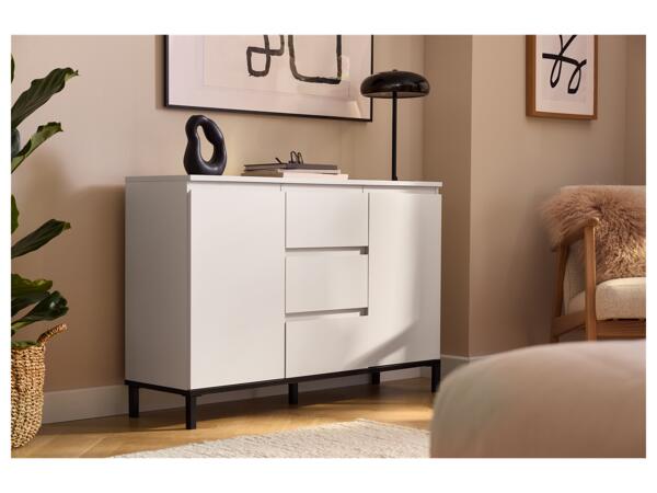 Storage Cabinet with 3 Drawers and 2 Doors