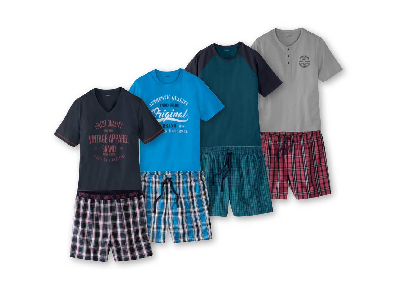 LIVERGY Men's Shorty Pyjamas