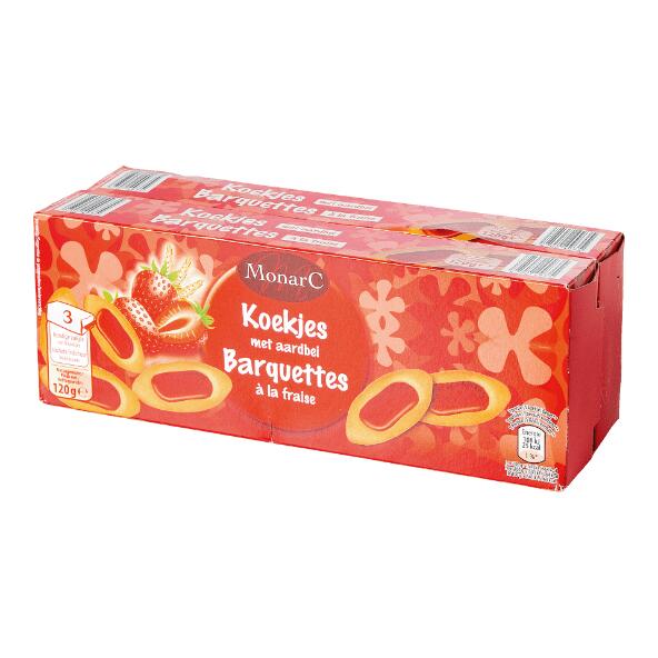 MONARC(R) 				Koekjes met aardbei, 2-pack
