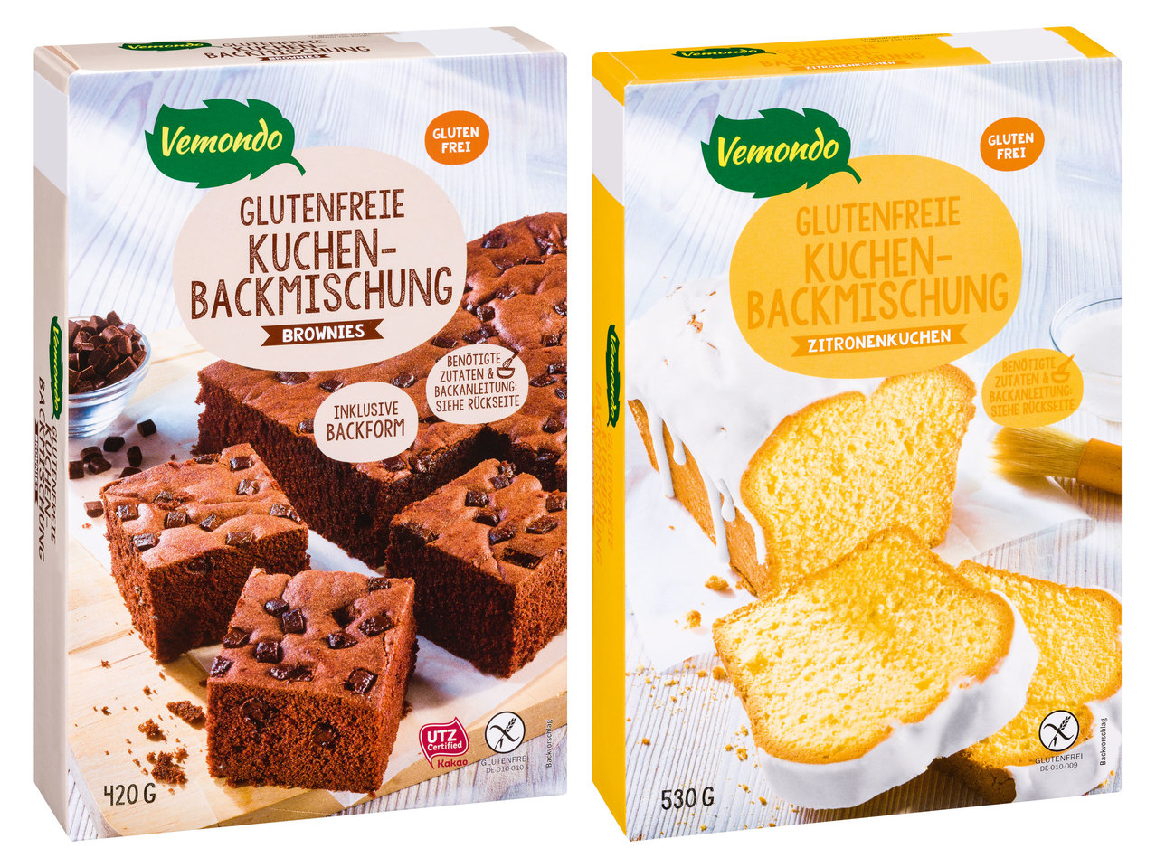 VEMONDO Glutenfreie Kuchen-Backmischung