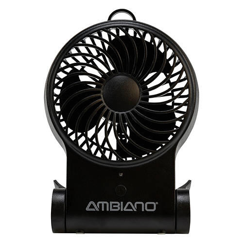 3.5" Portable Fan - Black