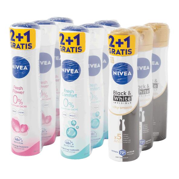 NIVEA(R) 				Deospray, 3 st.
