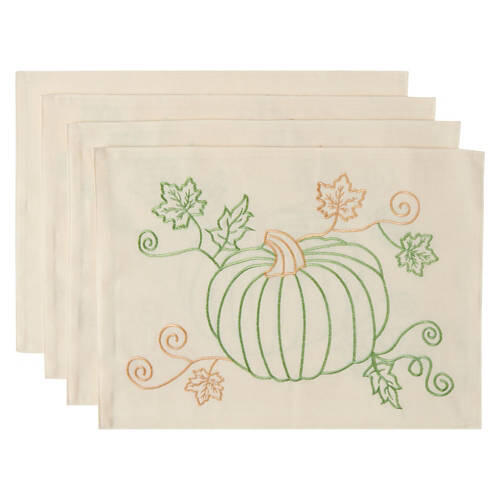 4 Pack Placemats - Floral Vines