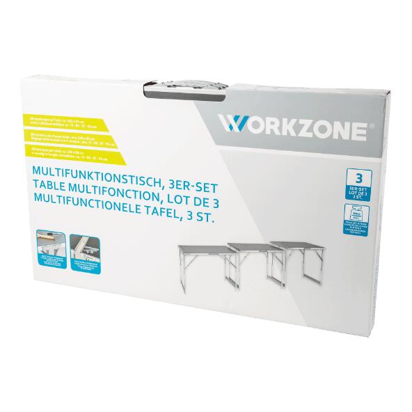 WORKZONE(R) Multifunktionstische, 3 St.