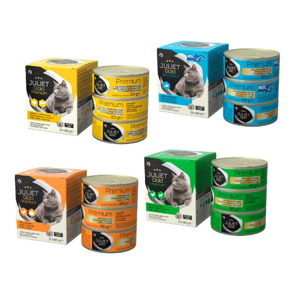 Premiumkattenvoeding, 3-pack