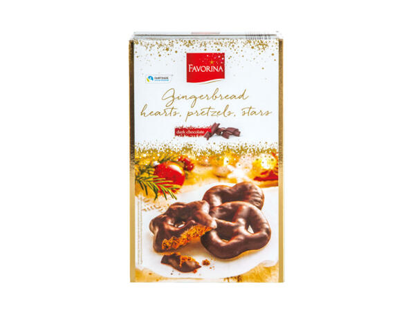 Favorina Chocolate Gingerbread Shapes