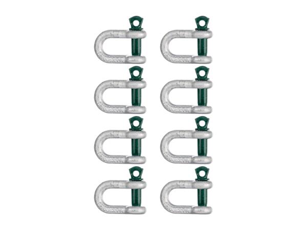 Parkside D-Shackles 6mm - Pack of 8