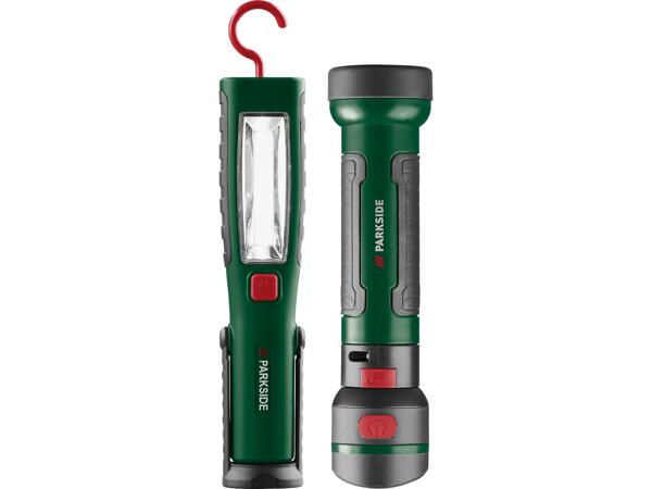 LED-arbetslampa 2-i-1