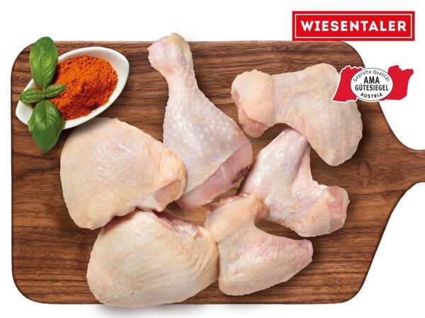 Frische Maishendl Grillplatte