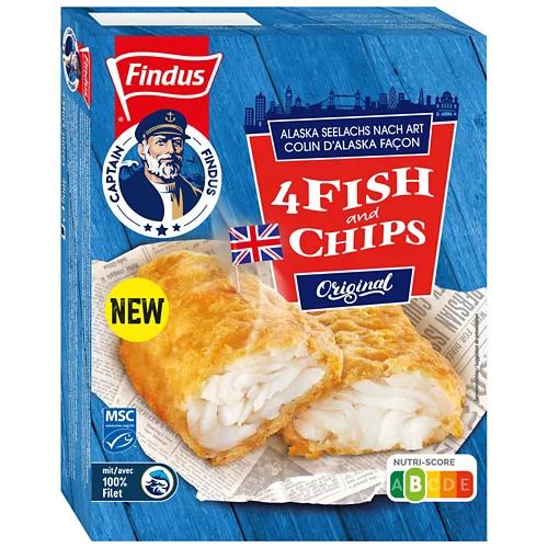 FINDUS Tiefgekühlte Findus Fisch and Chips