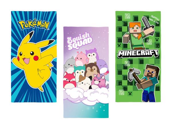 Minecraft/​Pokémon/​Squishmallows Strandtuch