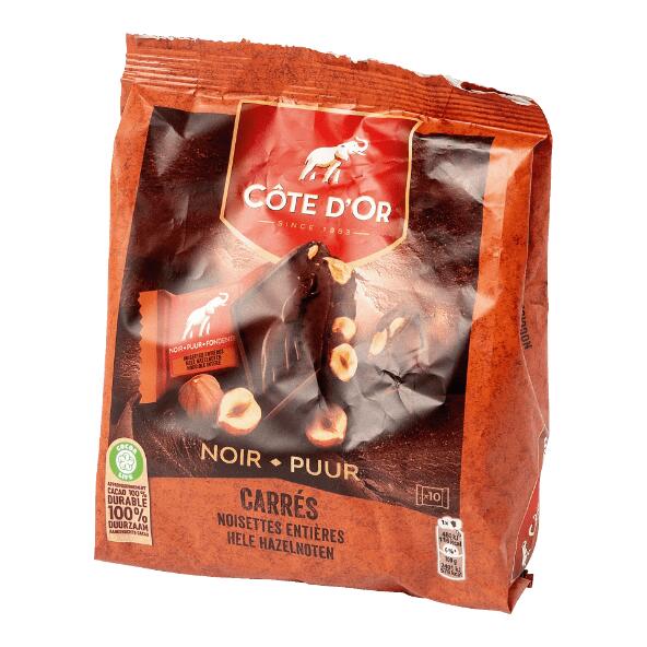 CÔTE D'OR(R) 				Carrés de chocolat noir