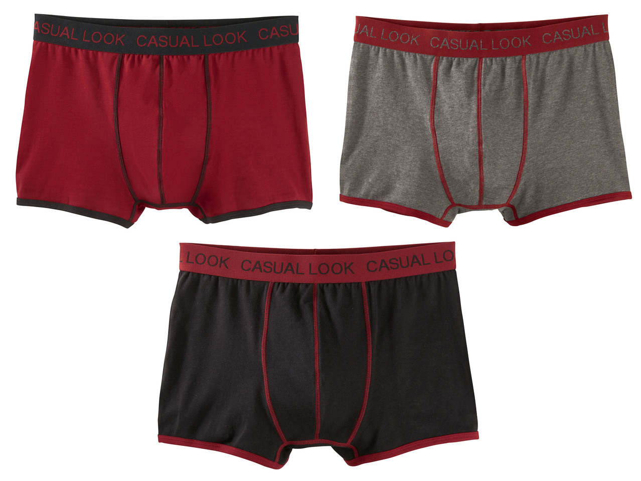 Men's Boxer Briefs, 3 pieces