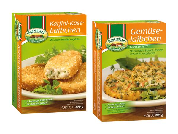 Karfiol-Käse-Laibchen oder Gemüselaibchen
