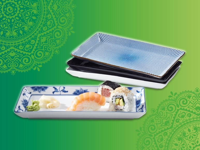 Assiettes à sushi, lot de 2