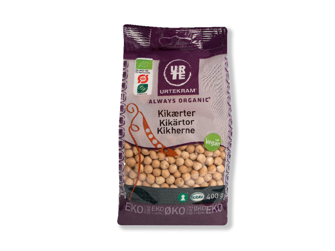 URTEKRAM Økologiske bønner, bulgur eller couscous