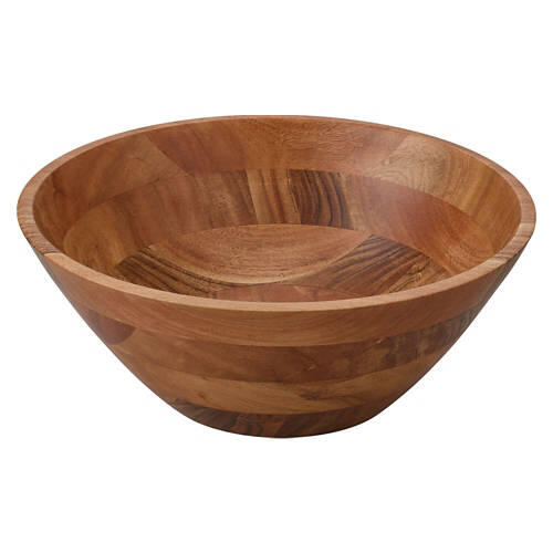 Angled Acacia Wood Bowl