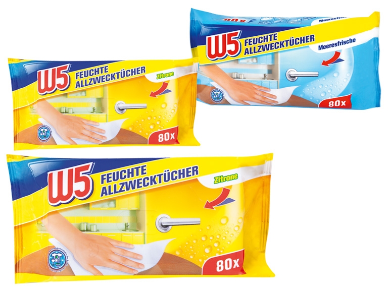 W5 Feuchte Allzwecktücher