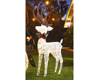 LED Solar Glitter Reindeer