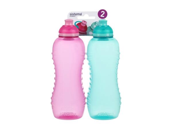 Sistema 460ml Squeeze Bottle – 2 Pack