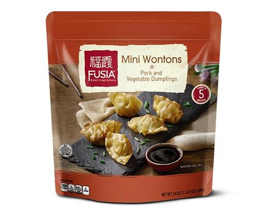 Fusia Asian Inspirations Mini Wontons Pork or Chicken