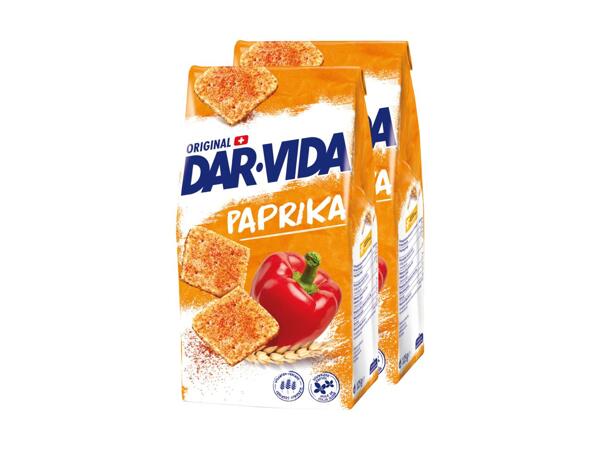 Crackers au paprika DAR-VIDA, pack de 2